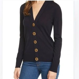 Tory Burch Cotton Simone Cardigan Sweater